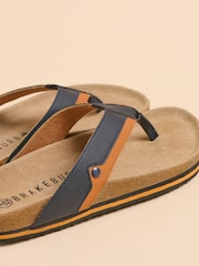 Brakeburn Blue Navy Flip Flops - Image 4 of 4