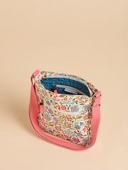 Brakeburn Pink Secret Garden Cross-Body 100% Cotton Bag - Image 3 of 4
