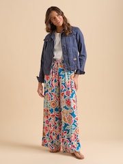 Brakeburn Blue Ruffle Neck Jacket - Image 1 of 6