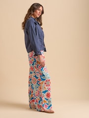 Brakeburn Blue Ruffle Neck Jacket - Image 5 of 6