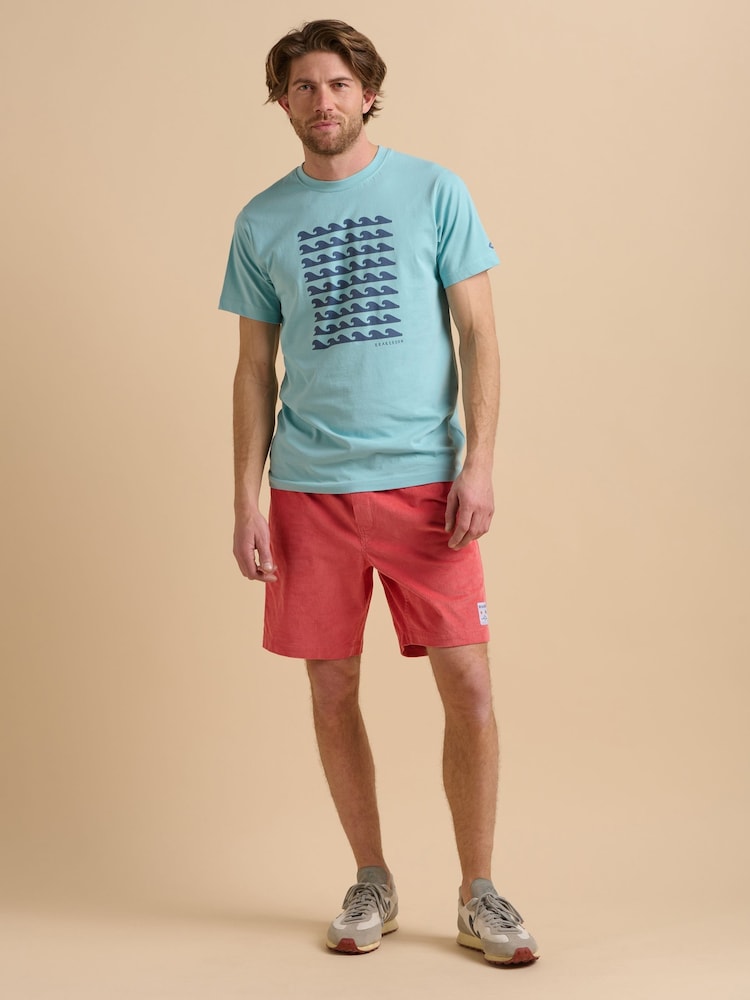 Brakeburn Blue Sky Seagul 100% Cotton T-Shirt - Image 5 of 5