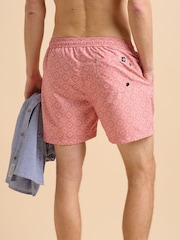 Brakeburn Pink Tile Swimshorts - Image 5 of 6