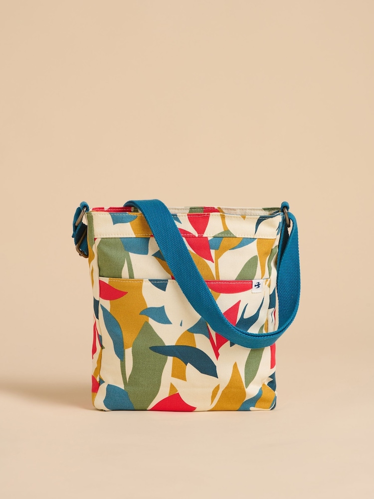 Brakeburn Green Falling Leaves Cross-Body Bag - Image 1 of 4