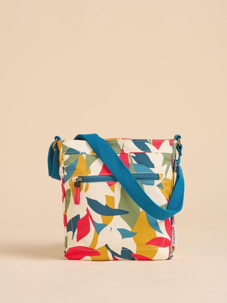 Brakeburn Green Falling Leaves Cross-Body Bag - Image 4 of 4
