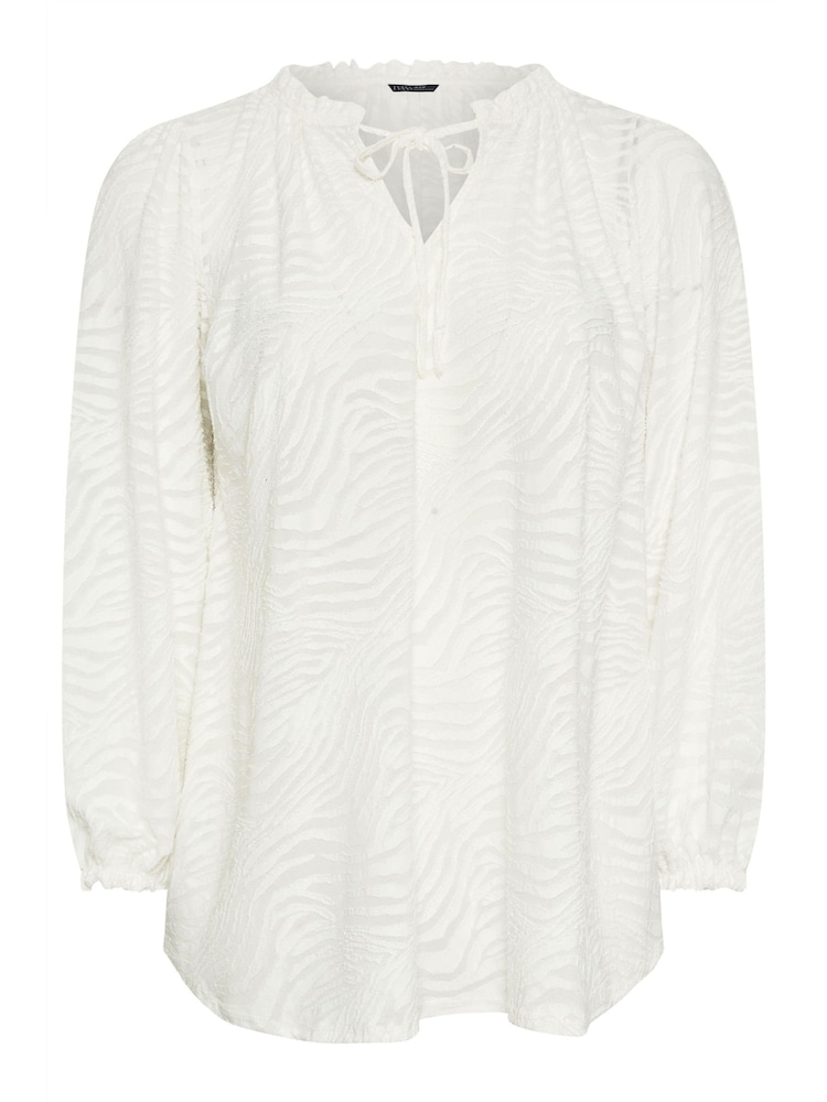Evans Curve Burnout Print Top - Image 5 of 5