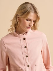 Brakeburn Frill Neck Denim Jacket - Image 1 of 6