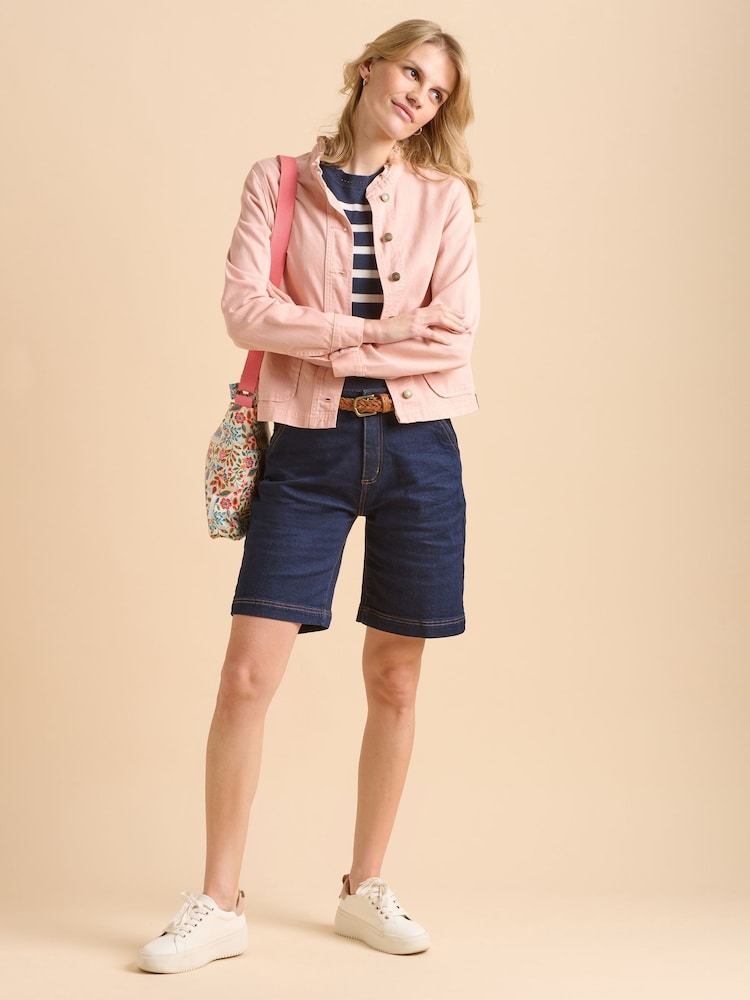 Brakeburn Frill Neck Denim Jacket - Image 6 of 6