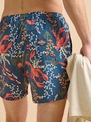 Brakeburn Blue Lobsters Swim Shorts - Image 6 of 6
