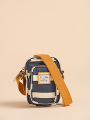 Brakeburn Blue Small Harbour 100% Cotton Cross-Body Bag - Image 1 of 4