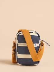 Brakeburn Blue Small Harbour 100% Cotton Cross-Body Bag - Image 2 of 4
