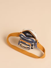 Brakeburn Blue Small Harbour 100% Cotton Cross-Body Bag - Image 3 of 4