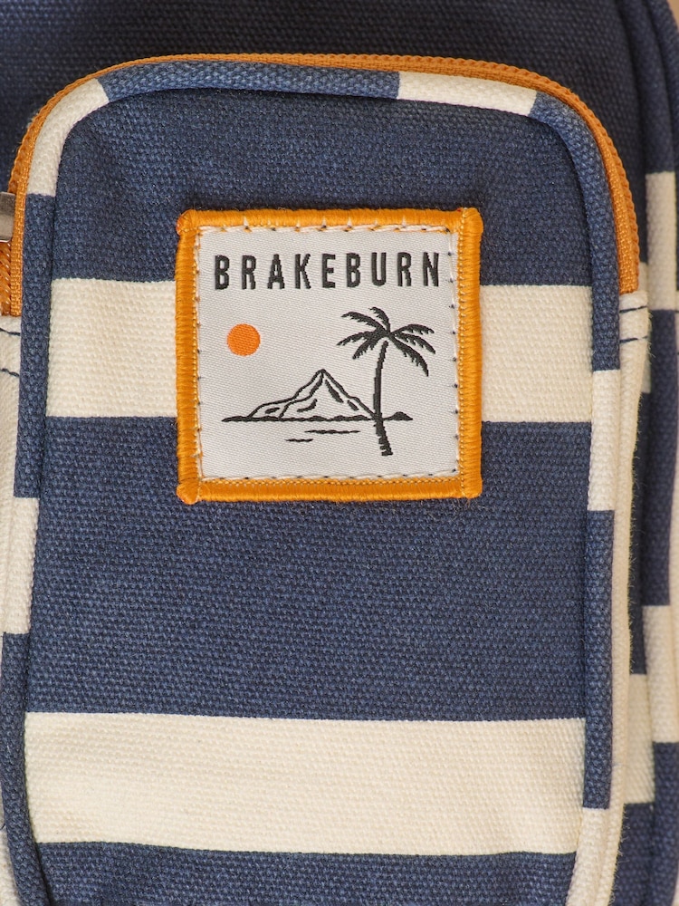 Brakeburn Blue Small Harbour 100% Cotton Cross-Body Bag - Image 4 of 4