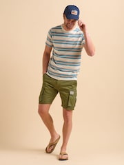 Brakeburn Green Cargo Shorts - Image 1 of 6
