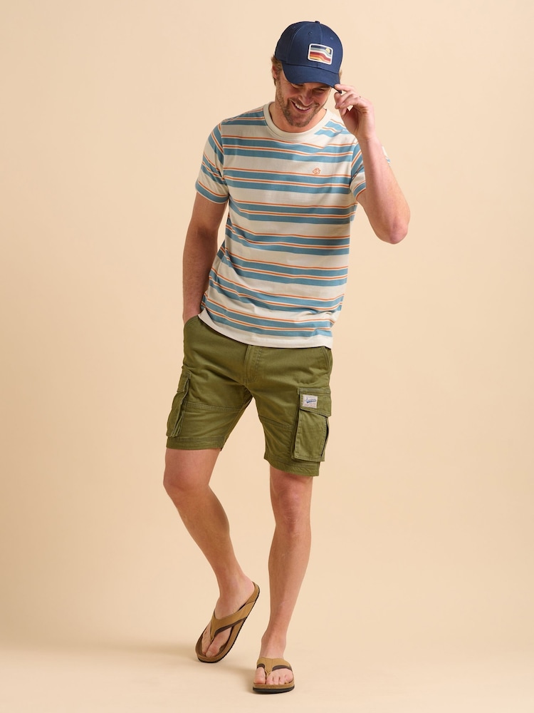 Brakeburn Green Cargo Shorts - Image 1 of 6