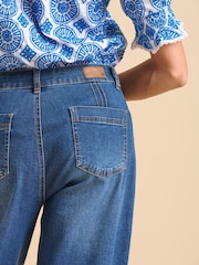 Brakeburn Blue Wide Leg Jeans - Image 4 of 6