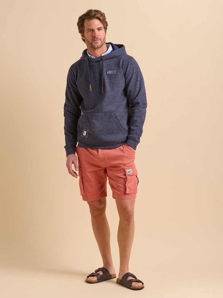 Brakeburn Blue Marl Hoodie - Image 6 of 6