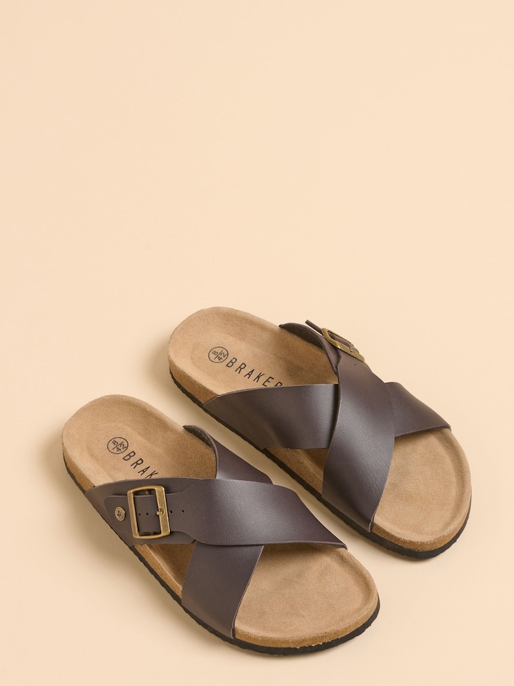 Brakeburn Brown Sandals - Image 2 of 4