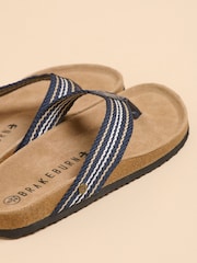 Brakeburn Green Navy Flip Flops - Image 4 of 4