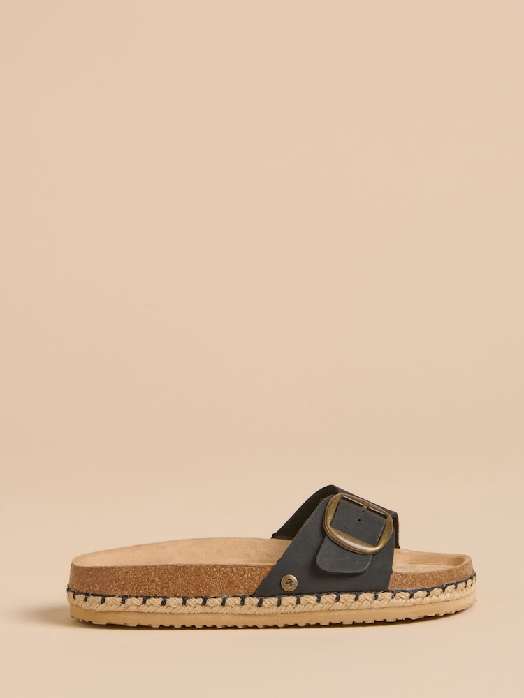 Brakeburn Black Strap Sandals - Image 1 of 4