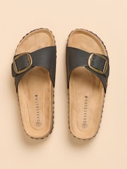 Brakeburn Black Strap Sandals - Image 3 of 4