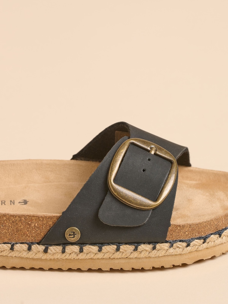 Brakeburn Black Strap Sandals - Image 4 of 4