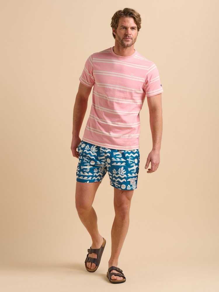 Brakeburn Blue Coast Swimshorts - Image 6 of 6