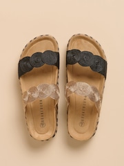 Brakeburn Black Discus Sandals - Image 2 of 4