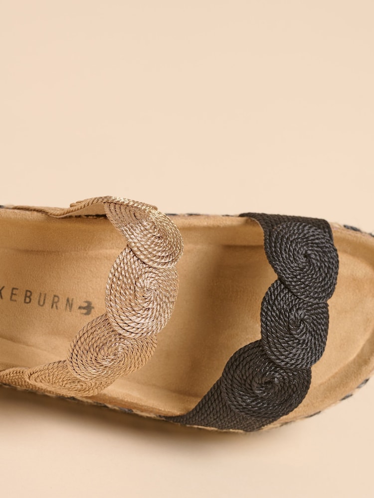 Brakeburn Black Discus Sandals - Image 4 of 4
