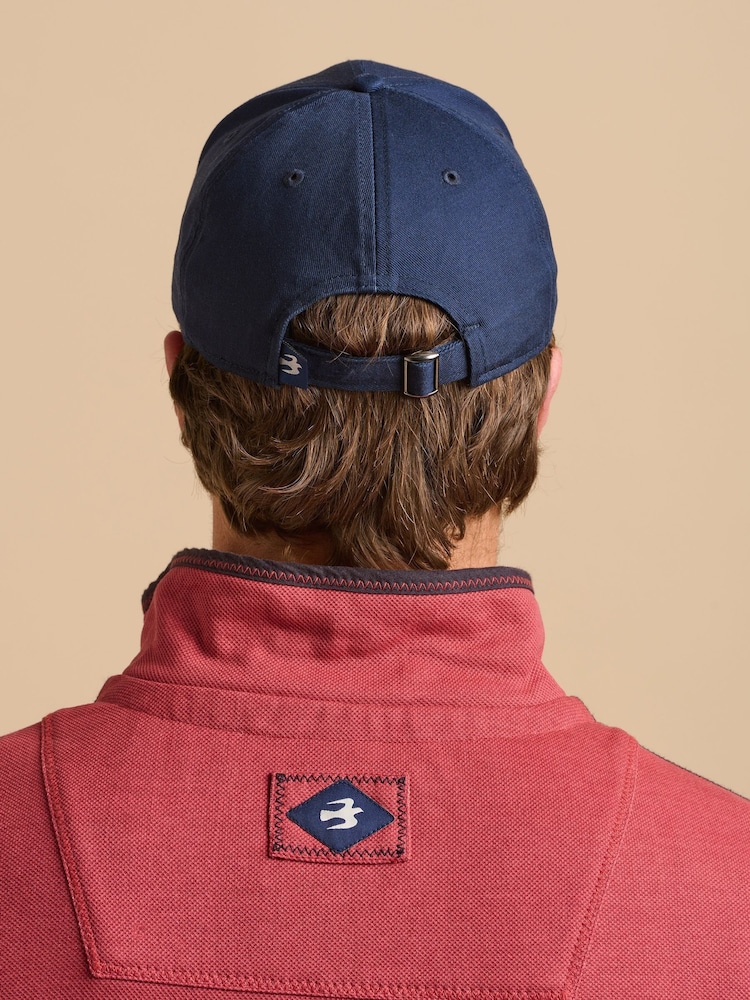 Brakeburn Navy 100% Cotton Flag Cap - Image 2 of 4