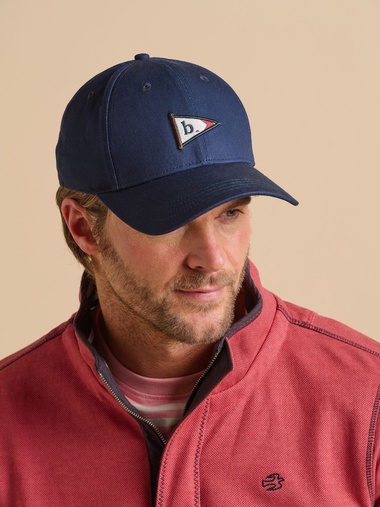 Brakeburn Navy 100% Cotton Flag Cap - Image 4 of 4