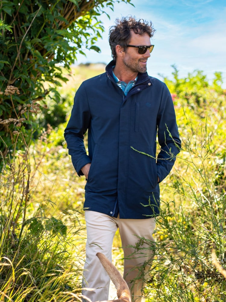 Brakeburn Blue Trench Coat - Image 1 of 6