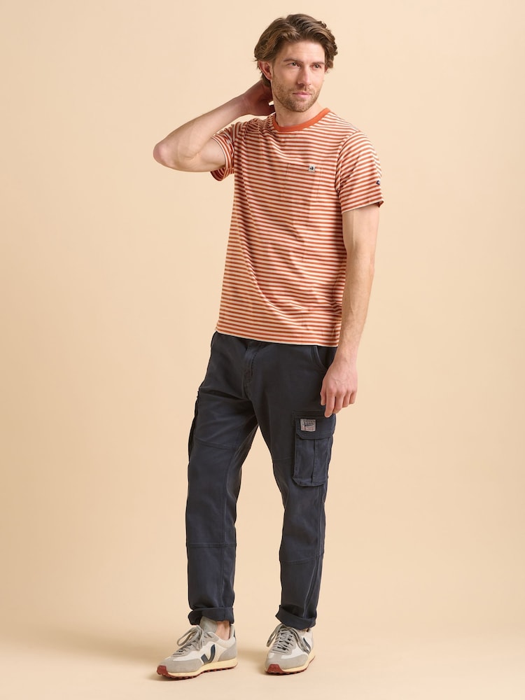 Brakeburn Blue Cargo Trousers - Image 1 of 5