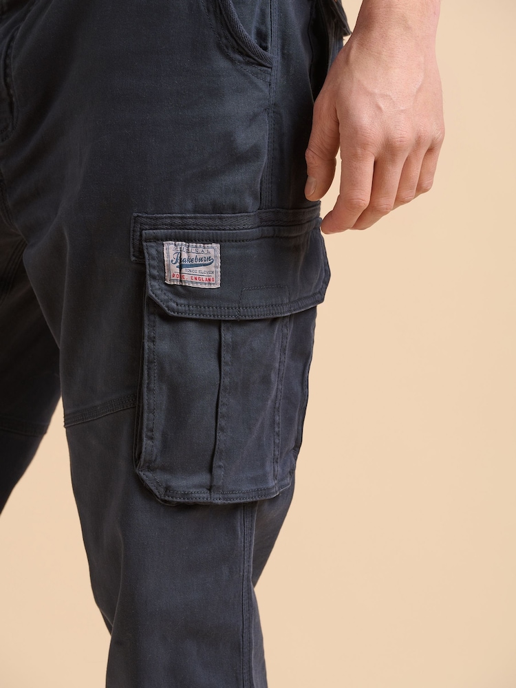 Brakeburn Blue Cargo Trousers - Image 4 of 5