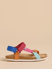 Brakeburn Brown Playful Webbing Strap Sandals - Image 1 of 4