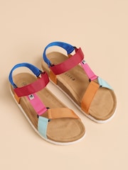 Brakeburn Brown Playful Webbing Strap Sandals - Image 2 of 4