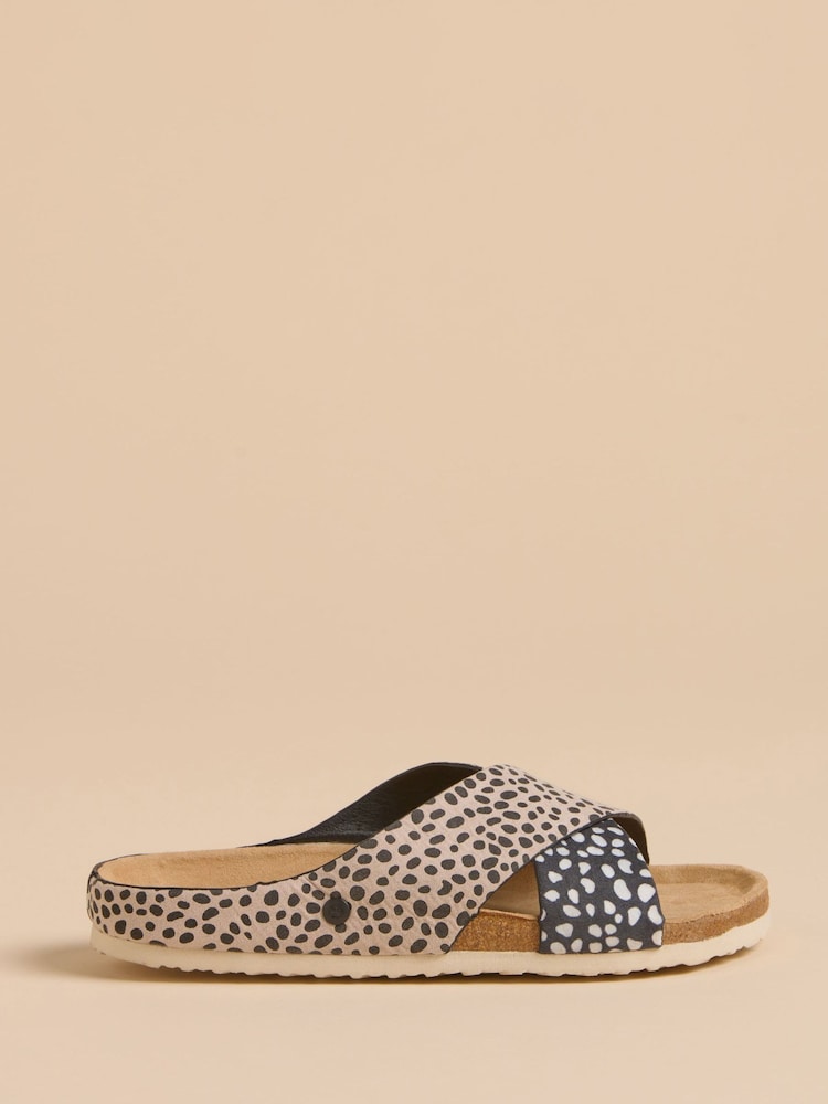 Brakeburn Blue Spotty Sandals - Image 1 of 4