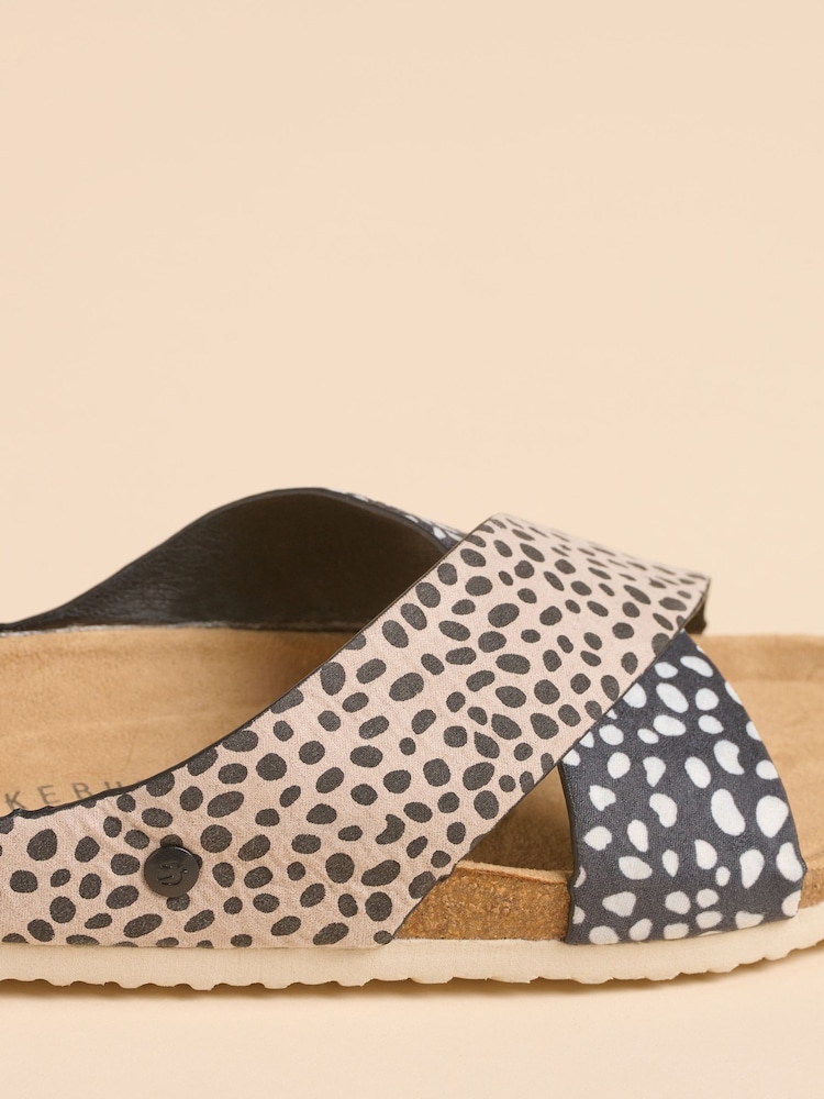 Brakeburn Blue Spotty Sandals - Image 4 of 4