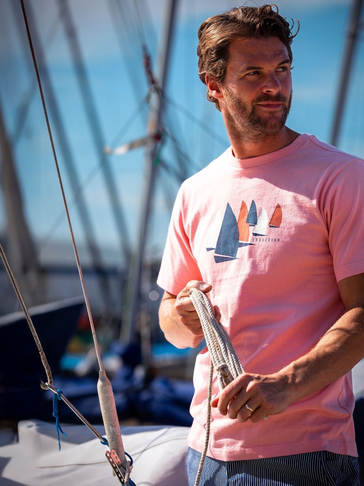 Pink - Brakeburn Painted Peleton T-Shirt - Bild 2 von 6