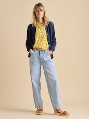 Brakeburn Blue Pointelle Cardigan - Image 4 of 5