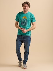 Brakeburn Green Fisherman T-Shirt - Image 5 of 5