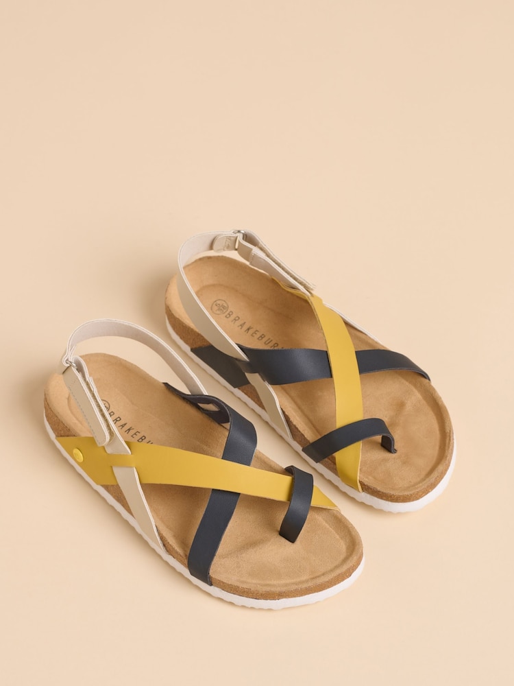 Brakeburn Brown Seaward Multi Strap Sandals - Image 2 of 4