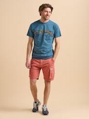 Blau - Brakeburn Painted Peleton T-Shirt - Bild 4 von 6