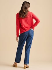 Brakeburn Red Frill Neck Cardigan - Image 3 of 6