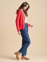 Brakeburn Red Frill Neck Cardigan - Image 4 of 6