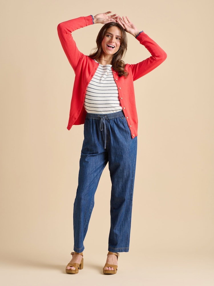 Brakeburn Red Frill Neck Cardigan - Image 5 of 6