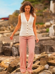 Brakeburn Orange Stripe Straight Leg Jeans - Image 1 of 6