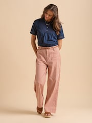 Brakeburn Orange Stripe Straight Leg Jeans - Image 2 of 6