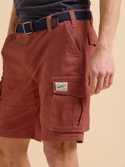 Brakeburn Red Cargo Shorts - Image 4 of 5