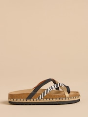 Castanho - Sandálias Brakeburn Zebra com várias alças - Imagem 1 de 4