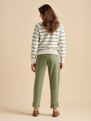 Brakeburn Cream Stripe Crew Neck Knitted Jumper - Image 2 of 4